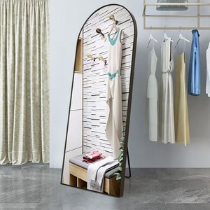 Rectangle Iron Wall Mounted 5-Layer Multifunction Clothing Organizer with Gold Finish <b>for</b> <b>Bedroom</b> and Retail Use - Product Image 5