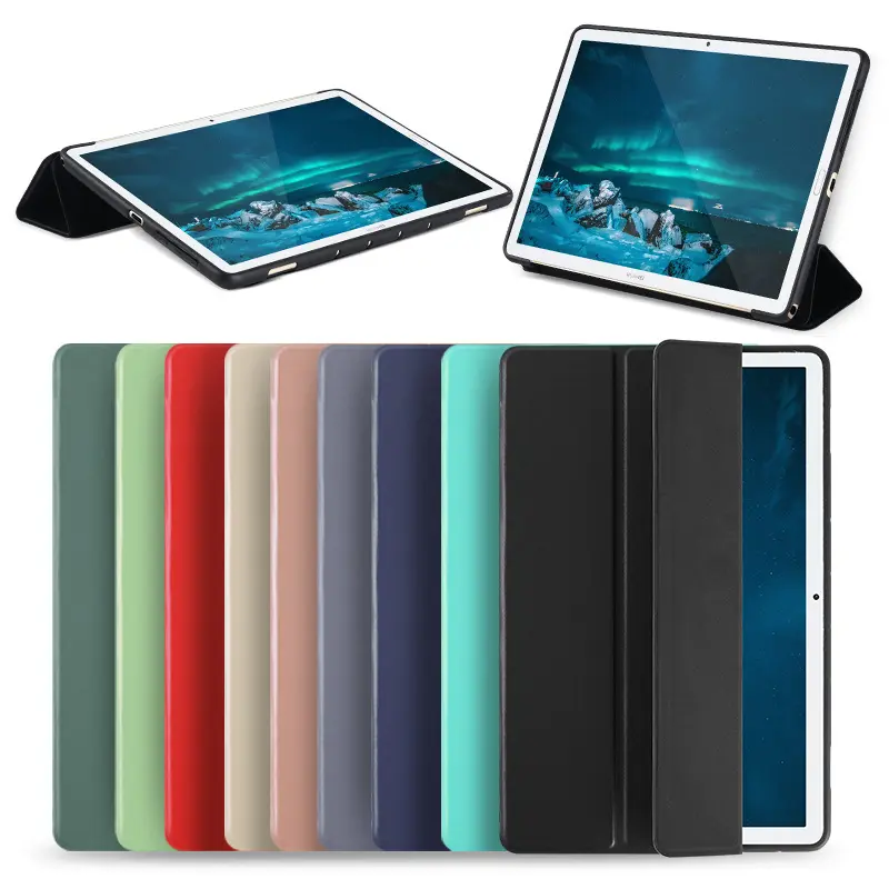 For Ipad 10.2 Protective Sleeve Pro 10.5 With Pen Slot 10.9 Dormant Air 4 Leather Sleeve Mini TPU Soft Shell