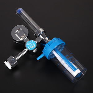 Débitmètre d'oxygène avec manomètre et humidificateur pour usage domestique - Product Image 3