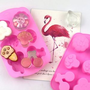 Moule à gâteau en silicone écologique à 6 cavités en forme de cerise et d'herbe, moules à bougies, moules à savon OEM/ODM, échantillon gratuit d'usine - Product Image 1