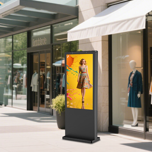Affichage numérique LCD extérieur personnalisé OEM ODM, lisible en plein soleil, étanche IP65, sur support totem. - Product Image 2