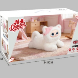 Juguete Inteligente con IA, Nuevo Producto Deepseek, Gato de Peluche Electrónico Interactivo con Movimiento de Cola, Parpadeo y Voz, Regalo para Niñas - Product Image 3