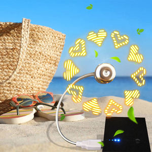 Ventilador LED con Mensaje Personalizado USB para Decoración de Bodas y Fiestas - Product Image 4