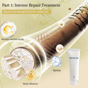 Kit de Tratamiento Capilar Q8 Hair <span class=keywords><strong>First</strong></span> Aid Set con Proteínas de Queratina y Aminoácidos de Seda para Reparación Intensiva del Cabello - Product Image 3