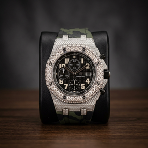 Superbe montre à mouvement suisse sertie de diamants Moissanite, disponible en gros pour l'exportation, prix LOISTA - Product Image 6