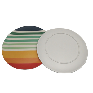 Platos Planos de Bambú Personalizados al por Mayor de 10 Pulgadas (25 cm) para Restaurantes - Product Image 3