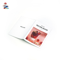 Impression numérique en gros personnalisée, économique, couleur intégrale, haute qualité, sur papier couché, pour livres de cuisine et recettes