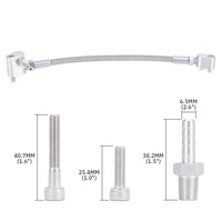 Kit de tuyau de dérivation du corps de papillon pour la tête de cylindre LS, port de vapeur de liquide de refroidissement, pour série GM LS1, LSX, LM7, LR4, LQ4, LS6, L59, LQ9, LM4, L33