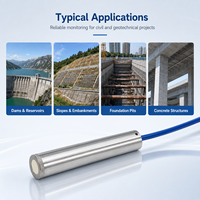 Vibrating Wire Piezometer Stainless Steel Pore Water Pressure Sensor IP66 0.1% FS Accuracy for Dam Tunnel Slope Monitoring