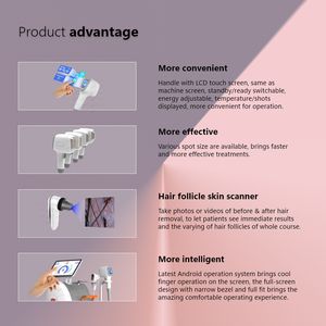 Attrezzatura professionale di bellezza per la macchina di epilazione Laser 808 con diodo di raffreddamento del ghiaccio indolore - Product Image 4