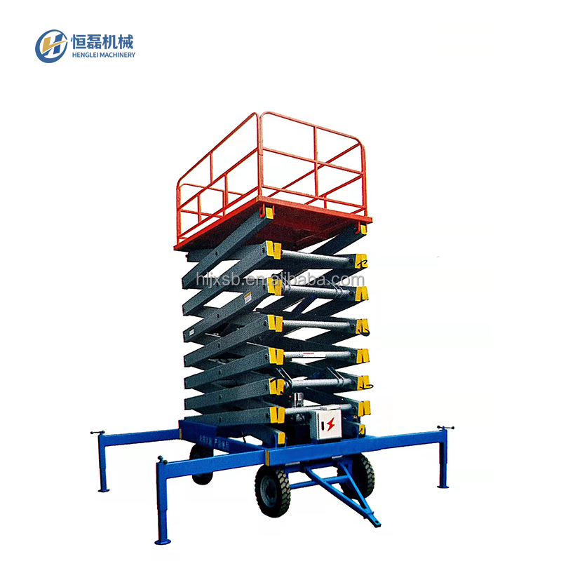 12 метров самоходный ножничный подъемник Рабочая платформа батареи ножничный подъемник таблицы