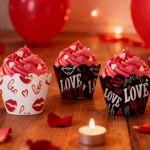 อุปกรณ์ตกแต่งวันวาเลนไทน์ DAMAI รูปหัวใจ LOVE สำหรับห่อเค้กและตกแต่งหน้าเค้ก อุปกรณ์จัดปาร์ตี้ เหมาะสำหรับงานปาร์ตี้สุดโรแมนติกและการตกแต่งเบเกอรี่ - Product Image 2