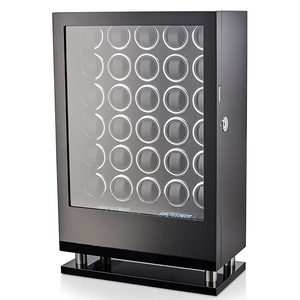 Boîte à montres <span class=keywords><strong>automatique</strong></span> de <span class=keywords><strong>luxe</strong></span>, 24 à 30 emplacements, en bois, mécanique, avec déverrouillage par empreinte digitale, écran tactile LCD, coffre-fort pour le rangement des montres - Product Image 1