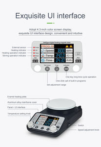 شاشة ملونة رقمية 20 لتر من chinchan + لوحة ساخنة للمختبر من من من من من من من من أعلى إلى أعلى درجة مع مستشعر درجة الحرارة - Product Image 5