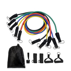 Timecreate 11-Piece Chất lượng cao Resistance Bands Set cao su tự nhiên tập thể dục Ống bán buôn - Product Image 1