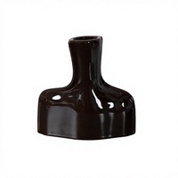 Vases en céramique marron émaillée modernes en gros, petits et grands, sculpturaux, pour la décoration intérieure