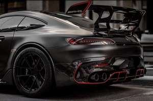 Kit carrosserie en fibre de carbone pour Mercedes-Benz <span class=keywords><strong>AMG</strong></span> amélioré noir GT GTC <span class=keywords><strong>GTS</strong></span> GTR pare-chocs avant pare-chocs arrière Kit de carrosserie de jupe latérale de garde-boue - Product Image 6