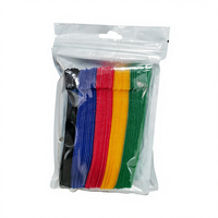 Attaches de câble en nylon auto-adhésives double face écologiques personnalisées, réutilisables, à fermeture auto-bloquante, sangles à crochets et boucles, différentes tailles
