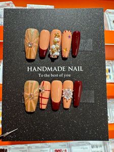 Black Cat-eye Flower 10PCs <span class=keywords><strong>Uñas</strong></span> acrílicas hechas a mano Venta al por mayor <span class=keywords><strong>Uñas</strong></span> postizas Diseñador <span class=keywords><strong>de</strong></span> estilo francés Prensa en las <span class=keywords><strong>uñas</strong></span> - Product Image 5