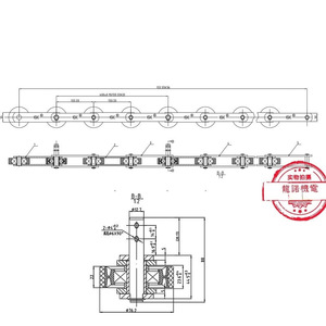 Chaîne d'escalator 133.33x76.2x22x6203 Tl133e à double trou pour pièces d'escalator - Product Image 1