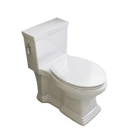 WC vintage en céramique à poser au sol, deux pièces, à siphon, cuvette ronde pour la maison, l'hôtel, la salle de bain