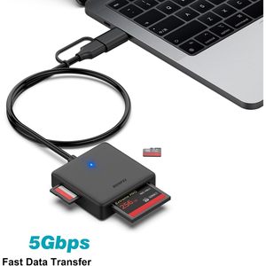Benfei 4in1 USB 3.0 USB-C <span class=keywords><strong>sd</strong></span> cho <span class=keywords><strong>Micro</strong></span> <span class=keywords><strong>SD</strong></span> <span class=keywords><strong>MS</strong></span> CF Đầu đọc thẻ adapter 4 thẻ đồng thời đọc Bộ nhớ đầu đọc thẻ Type-C - Product Image 5