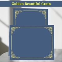 Vente en gros de diplômes durables avec couverture de diplôme en papier OEM logo personnalisé porte-certificats d'honneur avec grain d'or