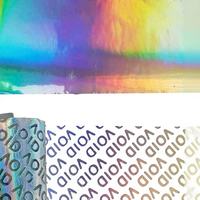 Étiquettes holographiques VOID en PET durables avec logo personnalisé - Autocollants de sécurité anti-effraction - Étiquettes imprimées personnalisables, imperméables et résistantes à l'huile
