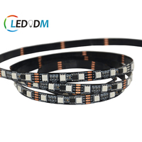 12V 24V IP67 Adreslenebilir RGBW LED Şerit, WS2818 / Wi-Fi Kontrolü ile 60 LED/m Çift Telli Sinyal