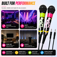 Ensemble de microphones dynamiques filaires pour karaoké, micro à voix claire pour KTV, performance vocale musicale