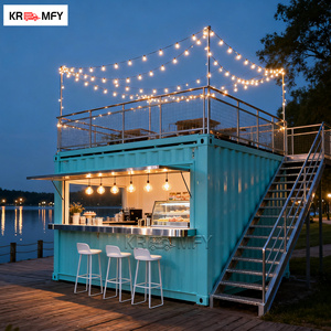 Contenedores Comerciales de Fibra de Vidrio y Aluminio para Cafeterías, Restaurantes y Tiendas Minoristas, Diseño con Cocina para Aperitivos y Papas Fritas - Product Image 1