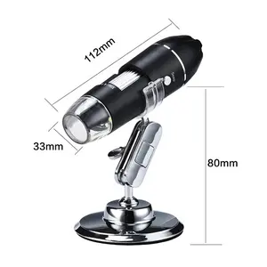1600X microscopio digitale fotocamera 3 in1 Type-C USB microscopio elettronico portatile per saldatura lente d'ingrandimento a LED per la riparazione del telefono cellulare