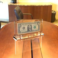 Porte-billets en acrylique, présentoir pour billets de dollar, protecteur de monnaie, collection de papier, cadre en acrylique pour billets, billets, argent