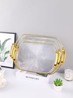 Ensemble de plateaux de service transparents en plastique, 3 pièces, pour fruits, exquis, pour le Ramadan