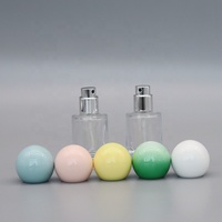 Hot Selling 15ml bouteille de parfum en verre de luxe avec pompe et bouchon à bille