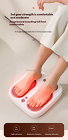 Masseur de pieds Shiatsu avec chaleur, pétrissage profond, compression d'air, améliore la circulation sanguine et le bien-être des pieds