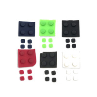 Pour la nouvelle console 3DSXL LL, bouchon à vis pour l'ouverture de l'écran, 4 bouchons en caoutchouc ronds + 4 bouchons en caoutchouc carrés