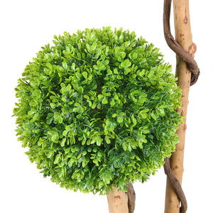 Arbre Topiaire Artificiel Haut de Gamme en Pot, Buis Sphérique, <span class=keywords><strong>Plante</strong></span> Artificielle Verte pour Décoration Intérieure et Extérieure, Aménagement Paysager et Jardin - Product Image 4