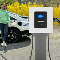 Cargador de Vehículos Eléctricos Olink de 40KW CC, Comercial, Público, CCS2/GBT, Estación de Carga Rápida con Sistema de Pago