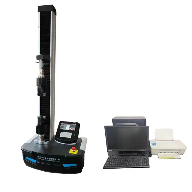 Various test functions such as constant time  constant load and constant elongation Electronic fabric strength tester