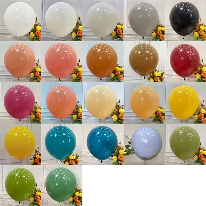 Factory Wholesale Kid's Party Retro Peach Green Latex Balloon Wedding Birthday Party Decoration