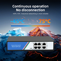 Switch Gigabit PoE No Administrado de 4+2 Puertos, 10/100/1000Mbps, 12Gbps, de Escritorio, Plug and Play, para Cámaras IP, Seguridad Doméstica, en Stock
