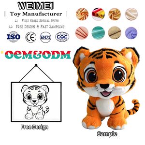 Giocattoli di Peluche Morbido <span class=keywords><strong>Tigre</strong></span> a Basso MOQ, Giocattoli di Peluche all'Ingrosso di 8 Pollici per Bambini, Produttori di Peluche - Product Image 1