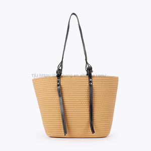 Sac de plage tissé en corde de coton, forme oreiller, style mode, pour voyage et photos, à ouverture ouverte, grande capacité, pour affaires et personnalité, Tanjing - Product Image 6
