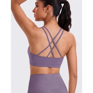 Sports Bras For Women Strappy Cross <b>Back</b> Padded Medium Support Workout Bra Yoga Fitness Gym 3 <b>Pack</b> - Product Image 3