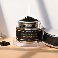 Crème Visage Hydratante et Liftante Bio Végane au Caviar Noir en Capsules, Effet Éclat, à Marque Blanche, Enrichie en Vitamine E