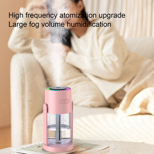Portable Mini Ultrasonic Air <b>Humidifier</b> with Projection Light USB Powered Car Diffuser English Aromatherapy Laser Printing - Product Image 4