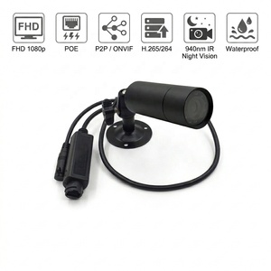 HD 2MP 940nm 적외선 야간 투시경 POE 카메라 야외 방수 보안 미니 총알 <span class=keywords><strong>CCTV</strong></span> IP 네트워크 비디오 P2P 카메라 - Product Image 1