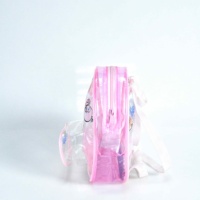 Sac à dos scolaire personnalisé en PVC, motif pied-de-poule, bandoulière chaîne, tendance, transparent, imperméable, fermeture éclair (unisexe)