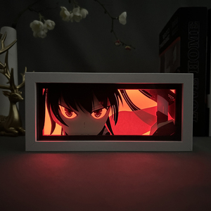 Cajas de luz con ojos de Anime Akame <span class=keywords><strong>GA</strong></span> <span class=keywords><strong>Kill</strong></span> Kurome Lightbox, lámpara de noche Led de Manga personalizada, decoración del hogar, animación nocturna - Product Image 1